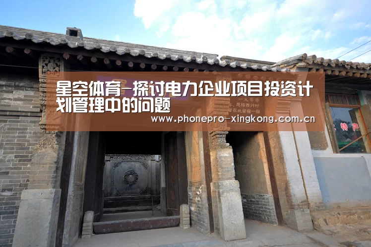 星空体育-探讨电力企业项目投资计划管理中的问题(图2) 星空体育网址